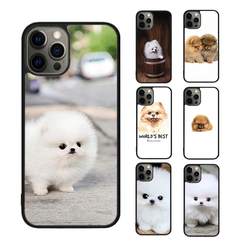 Pomeranian Dog Phone Case cover For iPhone SE2020 15 16 14 13 Pro Max Coque 12 11 Pro Max For Apple 8 PLUS 7 6S fundas