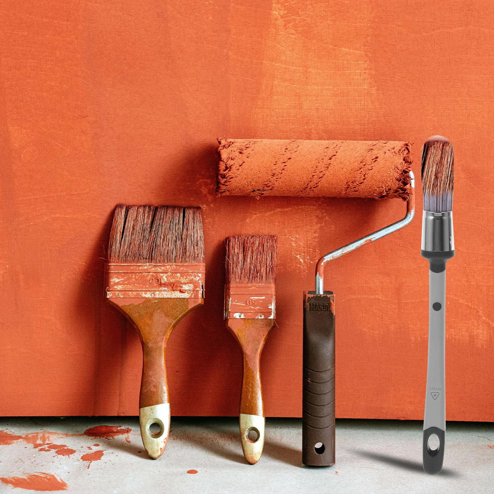 

3Pcs Reusable Paint Brushes Soft Bristle Portable Wall Corner Brushes Durable Ergonomic Home Supplies Ergonomic Paint Brush