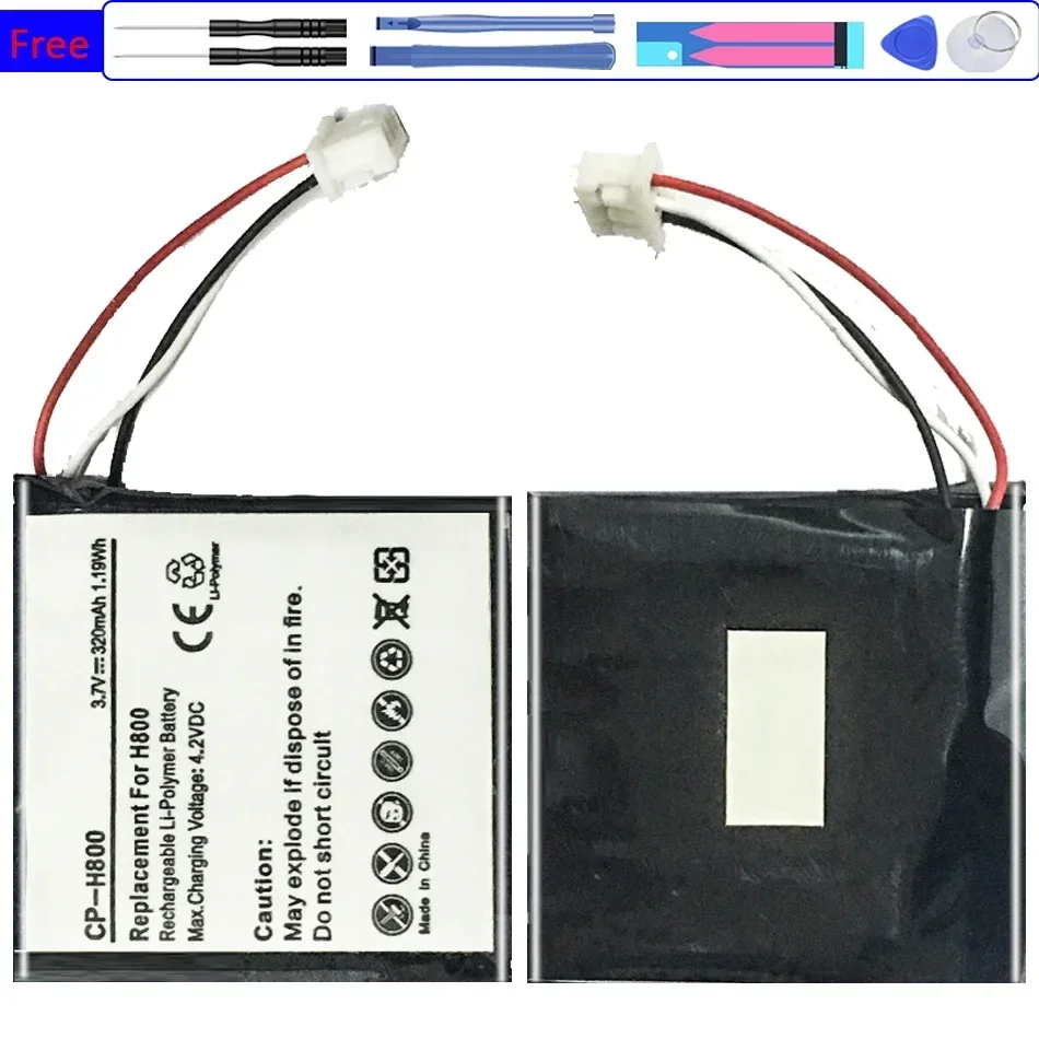 320mAh Battery for LOGITECH H800 533-000067 AHB472625PST 981-000337 Earphone Headphone