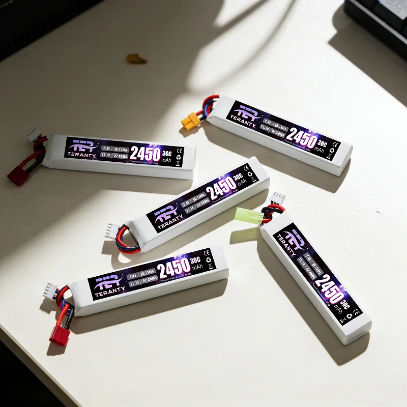 Аккумулятор LiPo TER 2450 мАч 3S 11.1В 30C с разъемом Mini Tamiya для радиоуправляемых игрушек и страйкбольных пистолетов