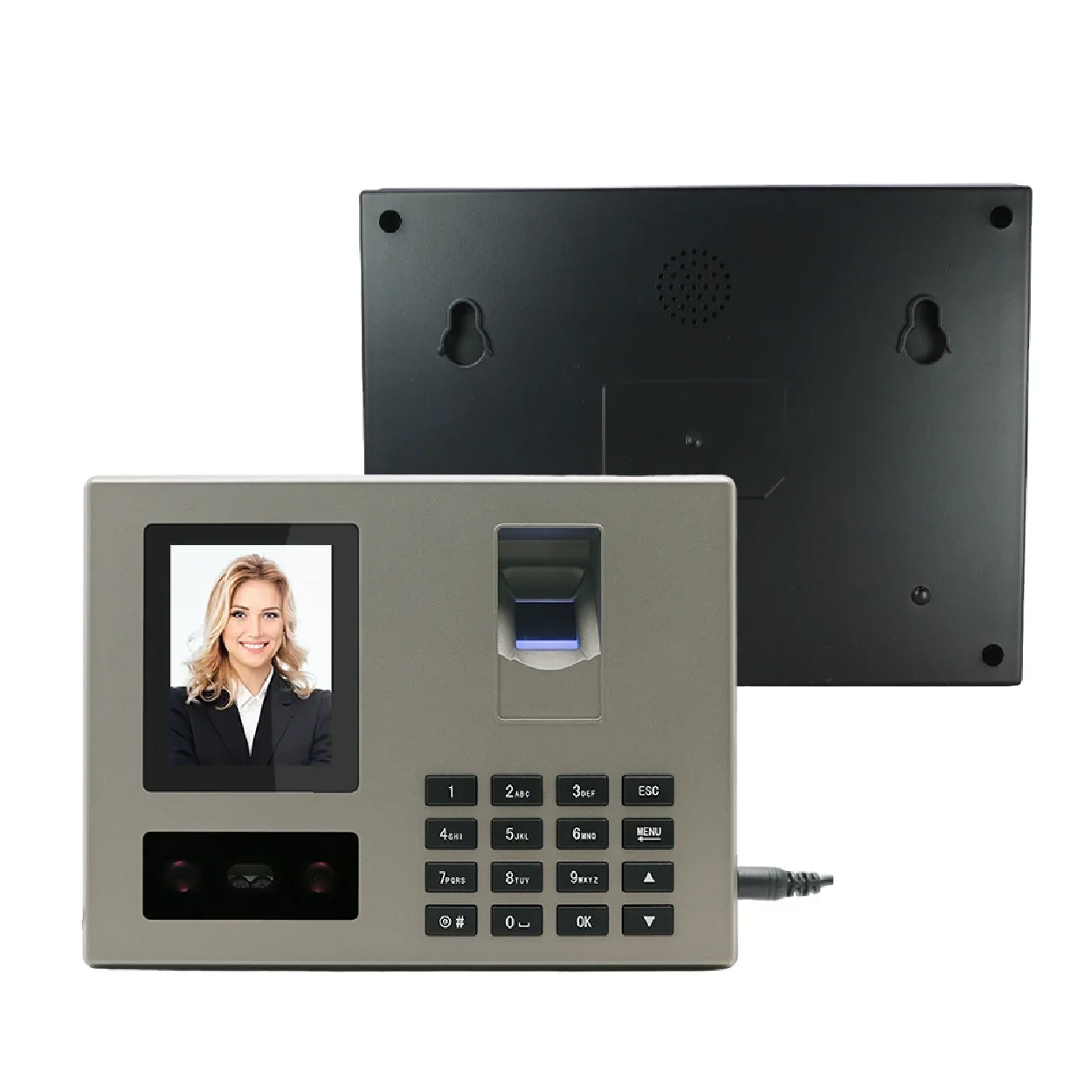 03 Biometric face and fingerprint scanner clock in attendance machine employee time recorder