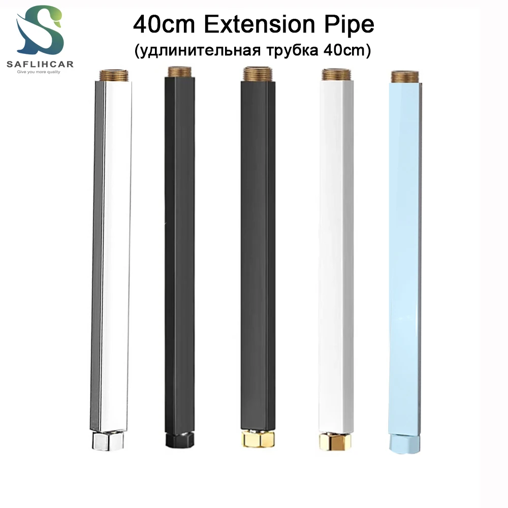 Free Shipping Shower Extension Pipe Square Bathroom Shower arm high quality Stainless Steel Round Shower Extension Pipe