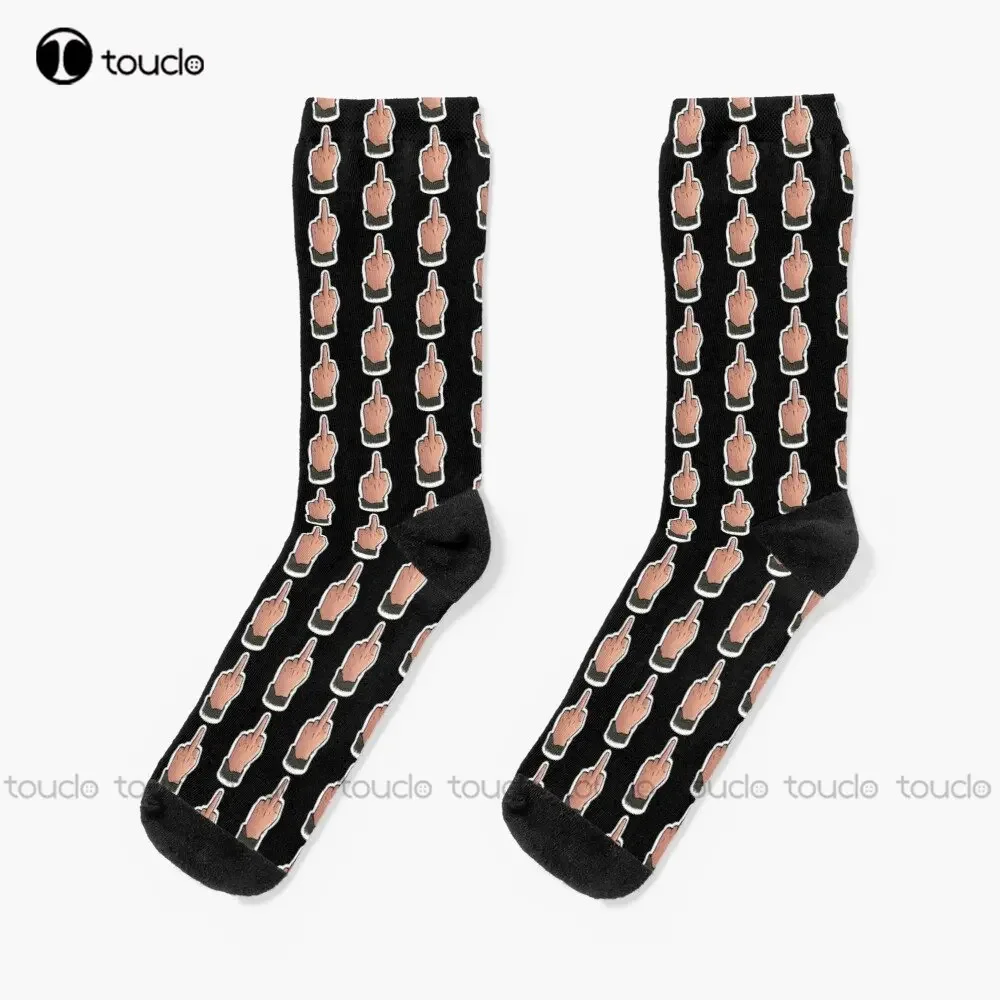 

Izzy Hands Socks Our Flag Means Death Black Long Socks Fashion Creative Leisure Funny Art Abstract Oil Painting Socks Funny