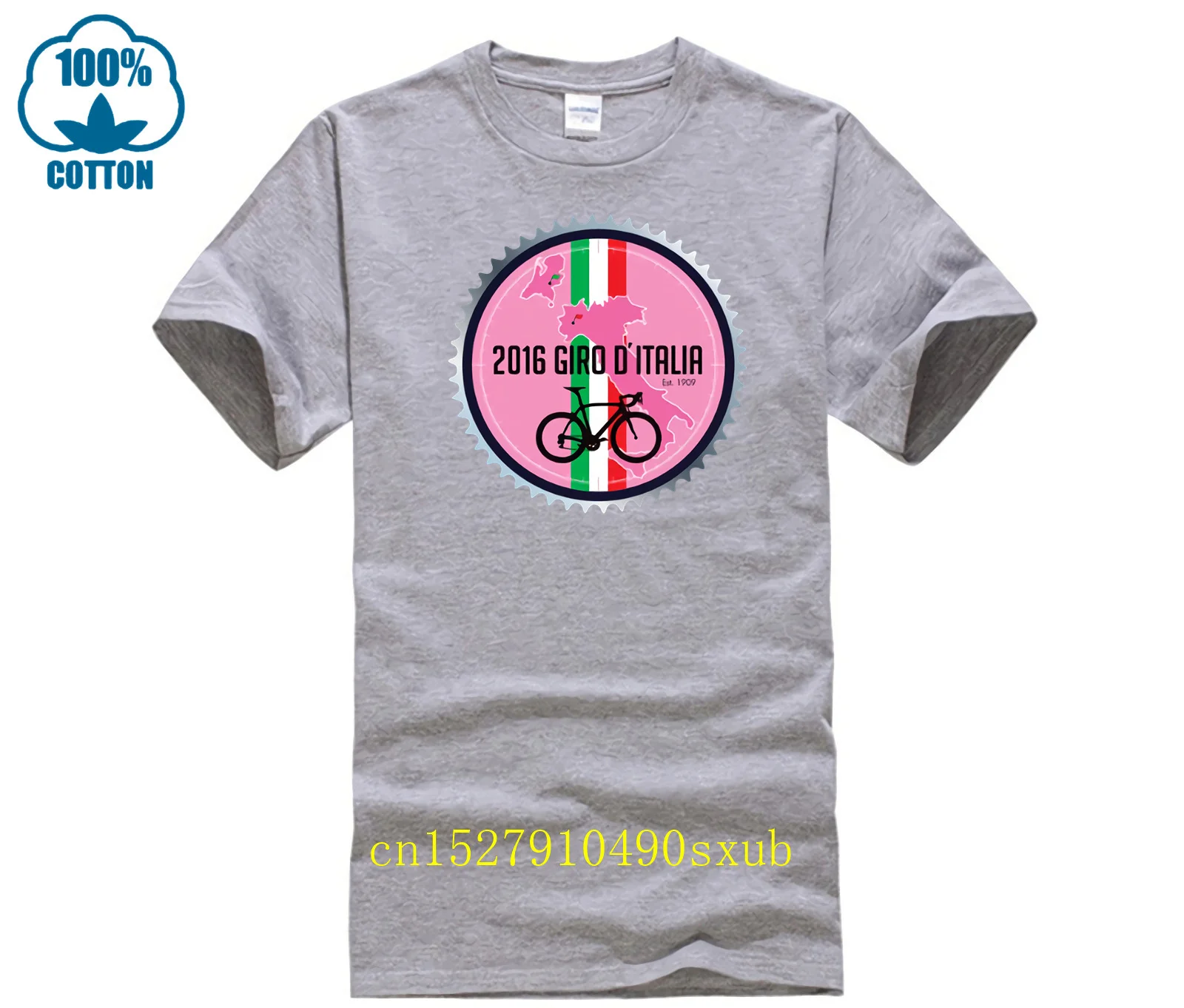 Print T Shirt Men Harajuku Giro D\'Italia Chain Ring Tour Of Italy 2023 Men\'s Printed Cycler T Shirt Print T Shirt Men Hot Sale