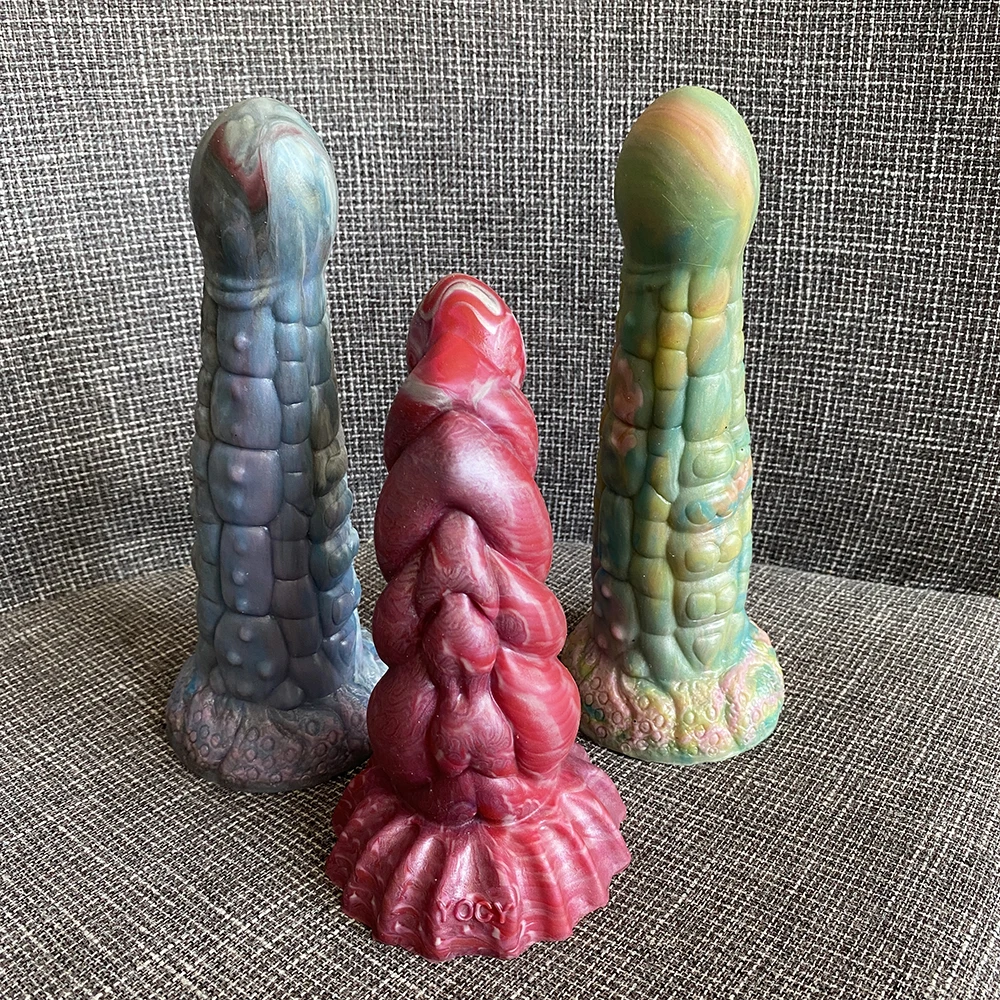 Limited Edition Multi-Color Silicone Dog Penis Flexible Anal Dildo Sex Toy for Adult 18+ Only 1 Piece For Each Color