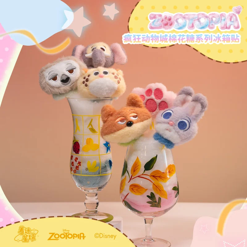 

Disney Zootopia натуральная серия зефир мини-наклейки на холодильник слепая сумка игрушка аниме Джуди Ник орнамент подарок на день рождения для девочек