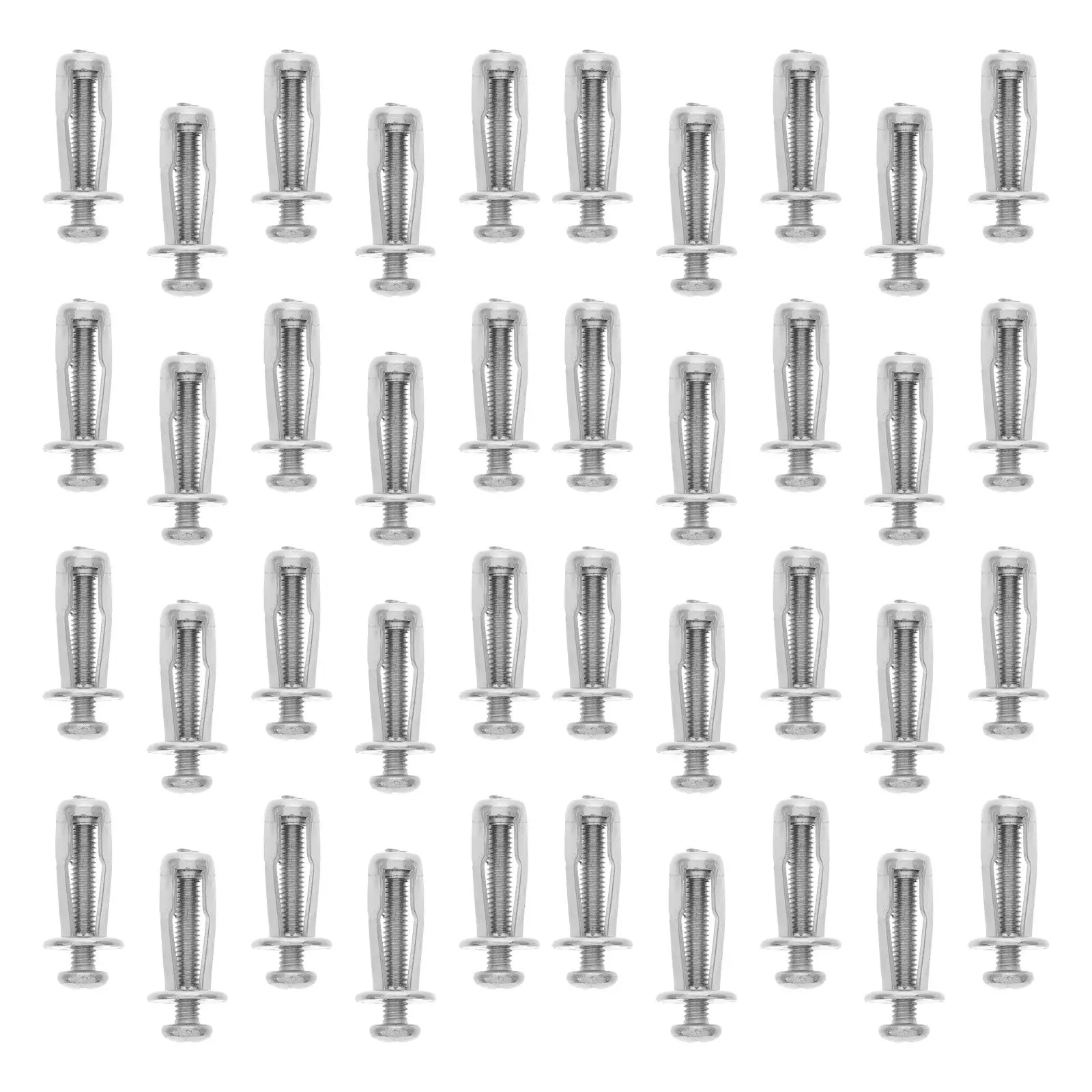 50Pcs Petal Nut Expansion Screws M4x25 Metal Anchor Bolts Heavy Duty Concrete Drywall Wall Fixing Screws Wall Anchors