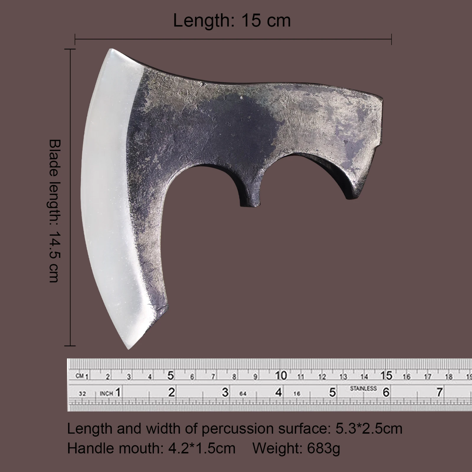 RU Viking Tactical Axe 440 Outdoor hunting axe, bush logging axe, camping EDC tool axe