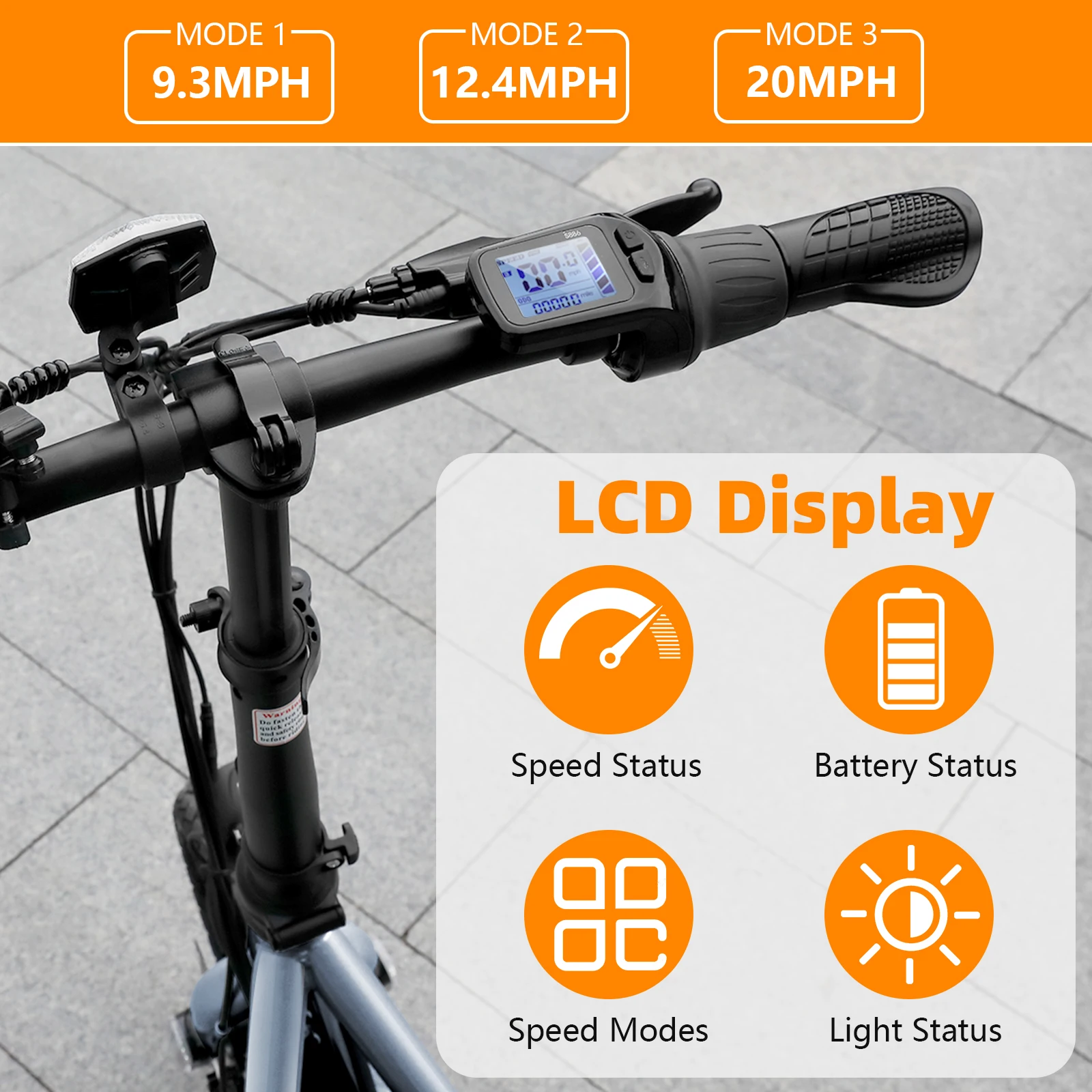 سكوتر كهربائي Caroma Peak بقدرة 500 وات للبالغين، نطاق طويل 30 ميلًا، إطار 14 بوصة، سرعة علوية 20 ميجا في الساعة، سكوتر كهربائي قابل للتعديل مع مقعد