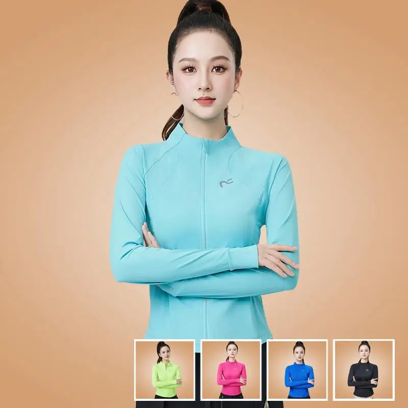 women's-square-dance-fitness-long-sleeve-open-cardigan-quick-dry-sportswear-running-gymnastics-dancing-outerwear