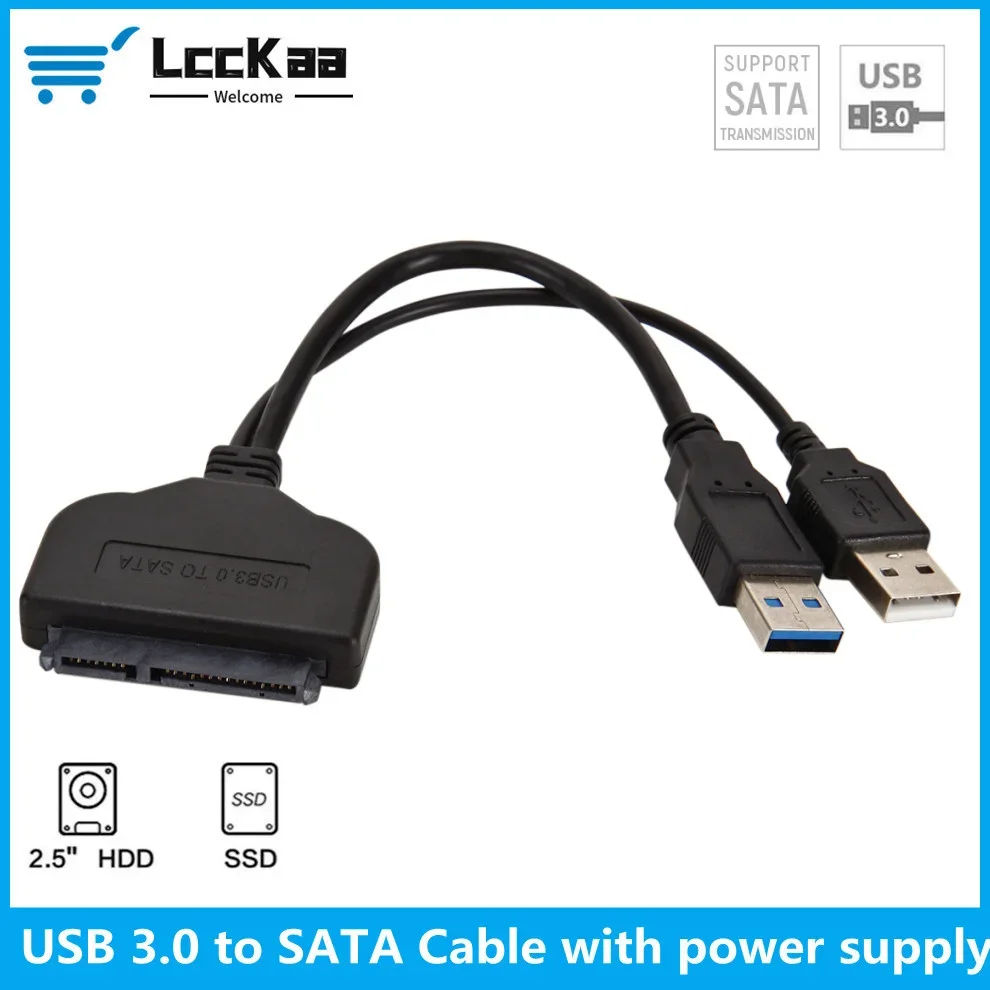 

USB-кабель SATA, адаптер Sata 3-Usb 3,0, компьютерные кабели, разъемы Usb Sata, адаптер, кабель с поддержкой 2,5 дюйма Ssd Hdd, жесткий диск