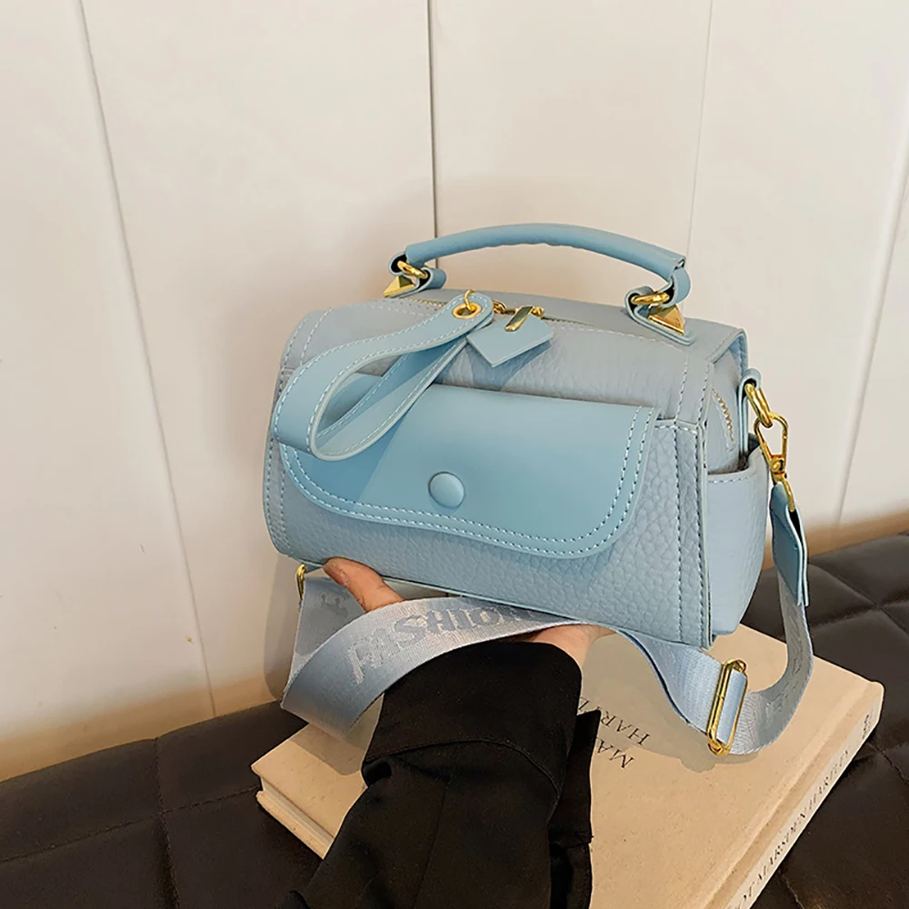Exquisite Texture Box Shoulder Bag for Women Light Luxury High Quality Pu Commuter Crossbody Bags Daily All-Match Handbags