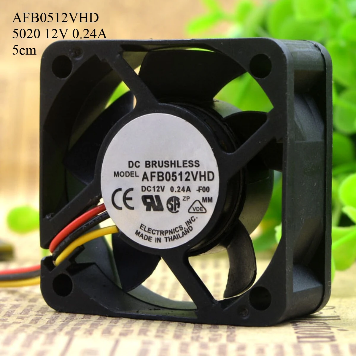 

FOR DELTA AFB0512VHD 5020 12V 0.24A 5cm Server Chassis Industrial Cooling Fan