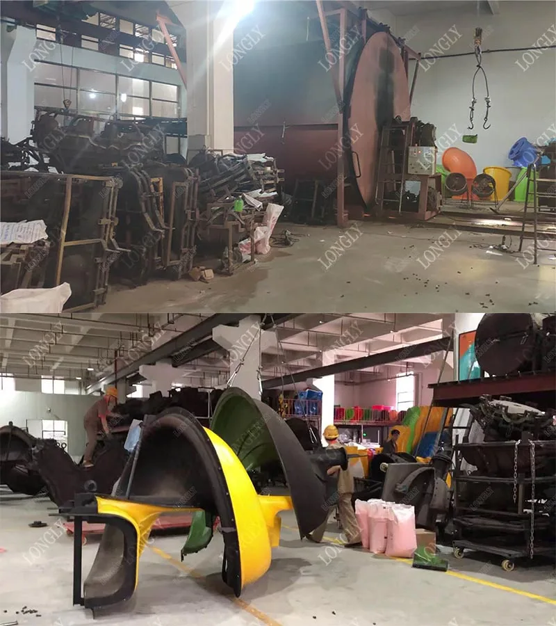 Popular Outdoor Playground Steel and LLDPE Plastic Slide Amusement Equipment with High Capacity for Garden School Airport Use