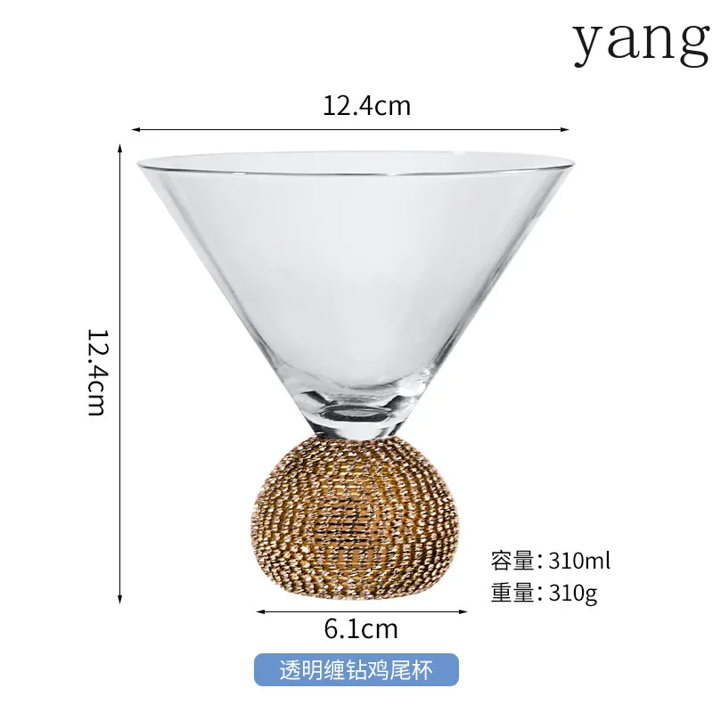 Light luxury European diamond glass wine glass, high value, diamond-wrapped red wines pirit cup, high-end whisky