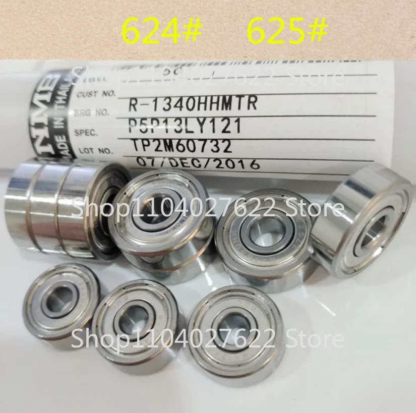 10PCS EDM Wire Guide Wheel Bearing NMB624/625 Imported NMB624R-1340/625R-1650