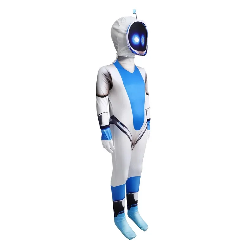 Nuovo Modello Astro Bot Gioco Bambini Adulti Cosplay Tuta Copricapo Completo Spettacolo Costume di Carnevale Abito da Festa