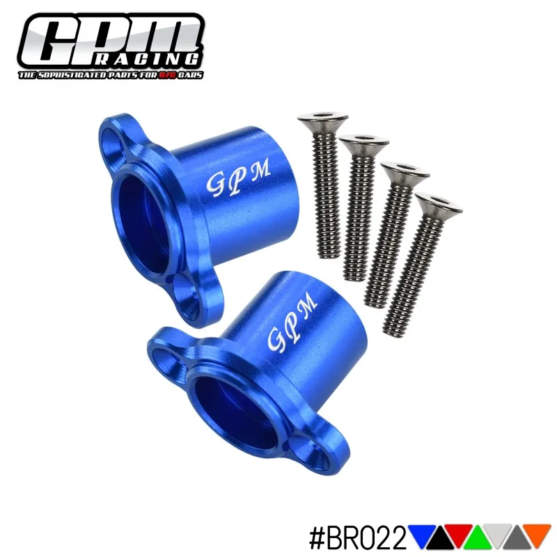 Адаптеры задней оси GPM Alloy для LOSI 1/10 Baja Rey 1.0 Hammer U4 Rock (модели LOS03008 LOS03009)