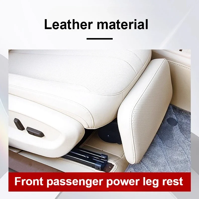 For SAIC H5 2025 Co-pilot Electric Leg Support 90 Degree Adjustable Queen Passenger Seat Leg Rest Leather Pad Upgrade Accessory detail image 3