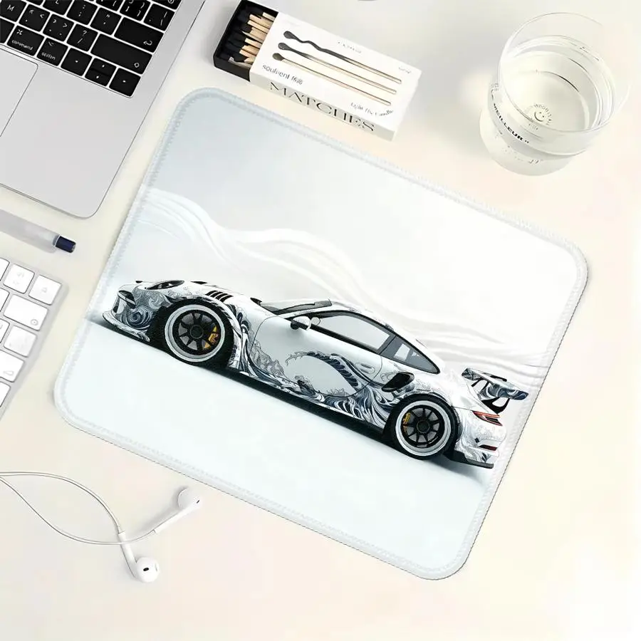 Sports Car Art rubber Mouse Pad office Pad Desk accessories overlock Keyboard Computer Laptop Pad Game Console Pad