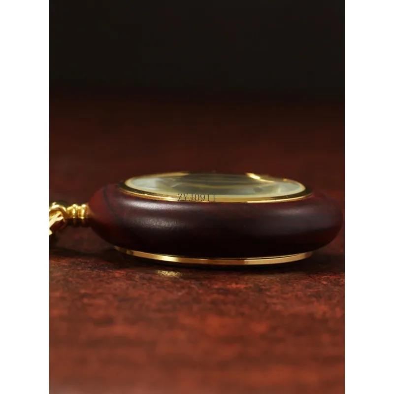 ساعة جيب ميكانيكية أوتوماتيكية بالكامل بدون غطاء ساعة قلادة على شكل قلادة رومانية معدنية كلاسيكية