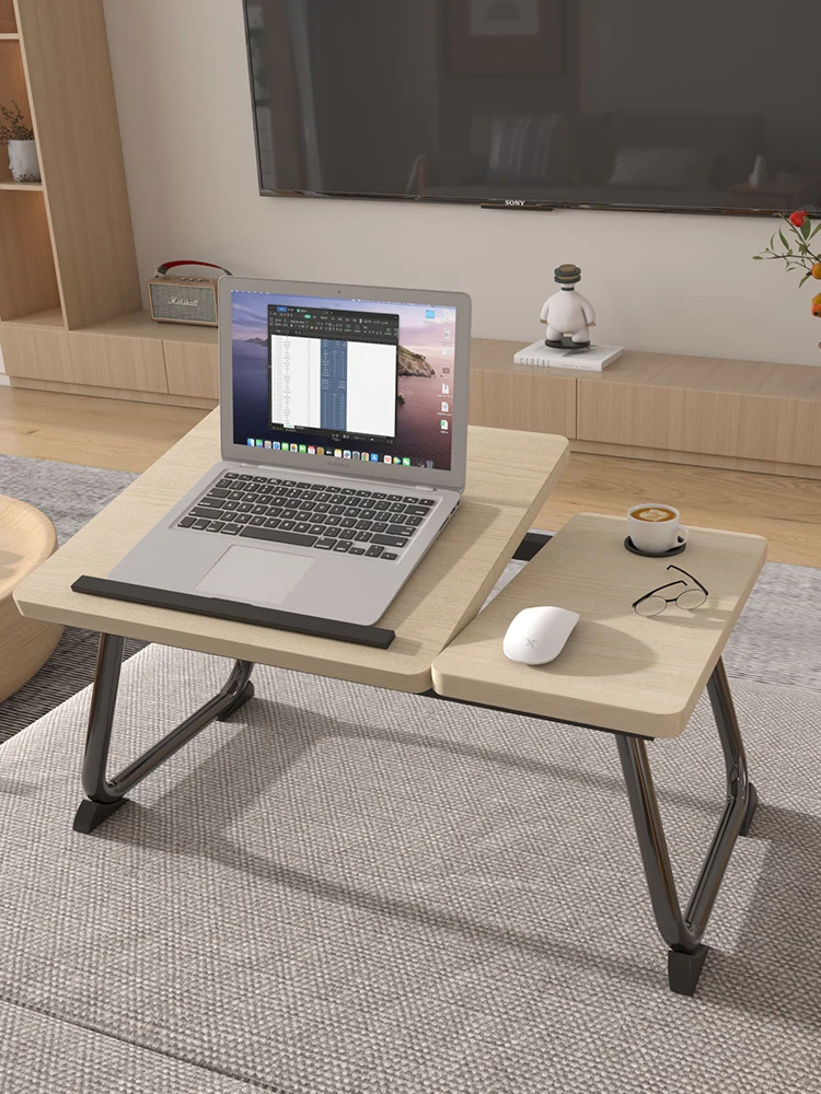 Adjustable table top, small table on bed, folding desk, notebook computer desk, bedroom, lazy person dormitory, study table boar