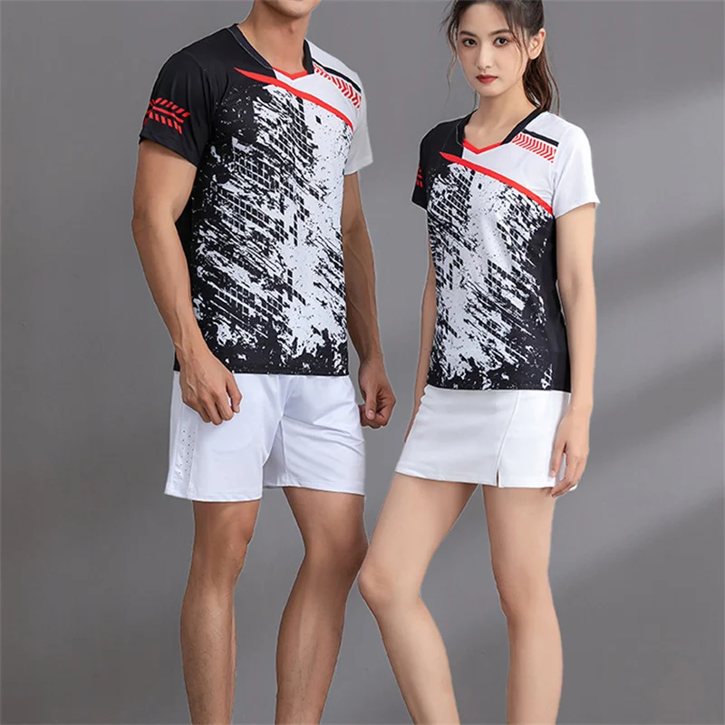 Badminton Jerseys & shorts Men & Women shuttlecock shirt Tennis skirt Badminton training suits Short sleeve tracksuit Sportswear