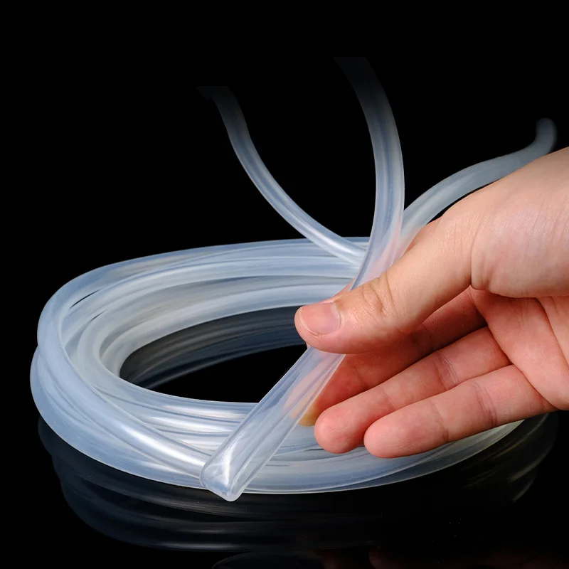 1/5meter Silicone Tube Elasticity High Temperature Food Grade Clear Beer Pipe Milk Hose Pipe Flexible Nontoxic ID 2mm To 18mm