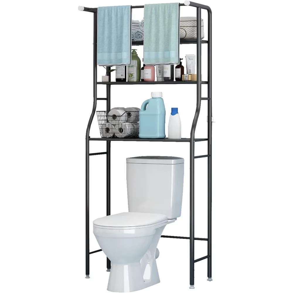 

3 Shelf Bathroom Space Saver,Over The Toilet Rack,Bathroom Corner Stand Storage Racks Organizer Accessories,The Washing Ma