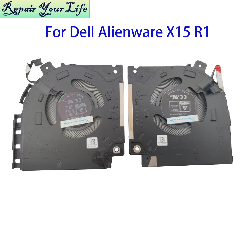 Laptop CPU GPU Cooling Fan For Dell For Alienware X15 R1 082VD4 0V0G61 Cooler Radiator DFS5K22305283T DC28000VMF0 82VD4 V0G61