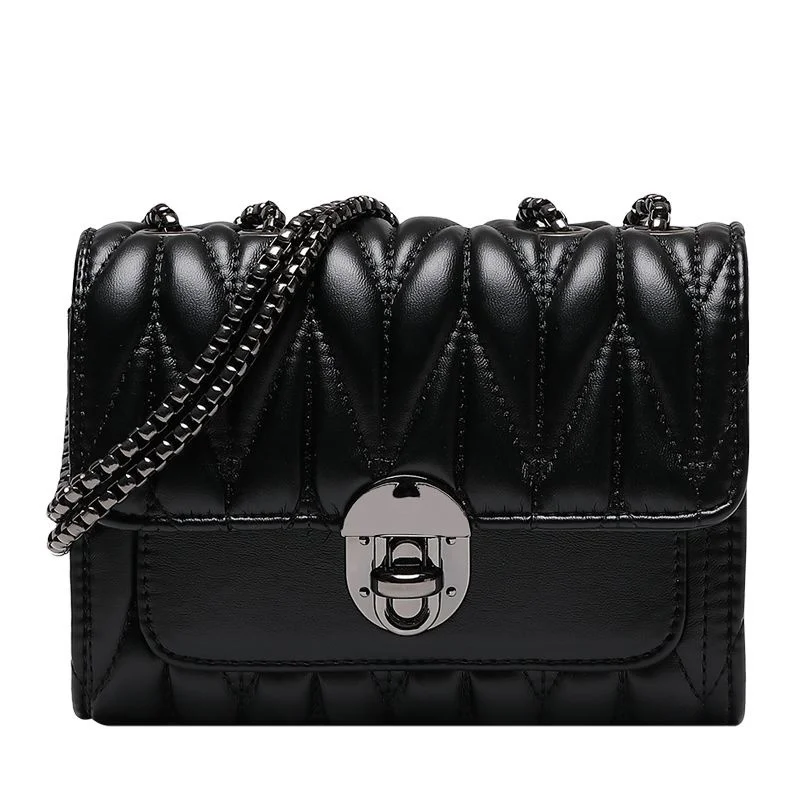 

bag 2023 women new trend chain bags women's fashion high qualtity bags foreign style pleated Single shoulder message bag