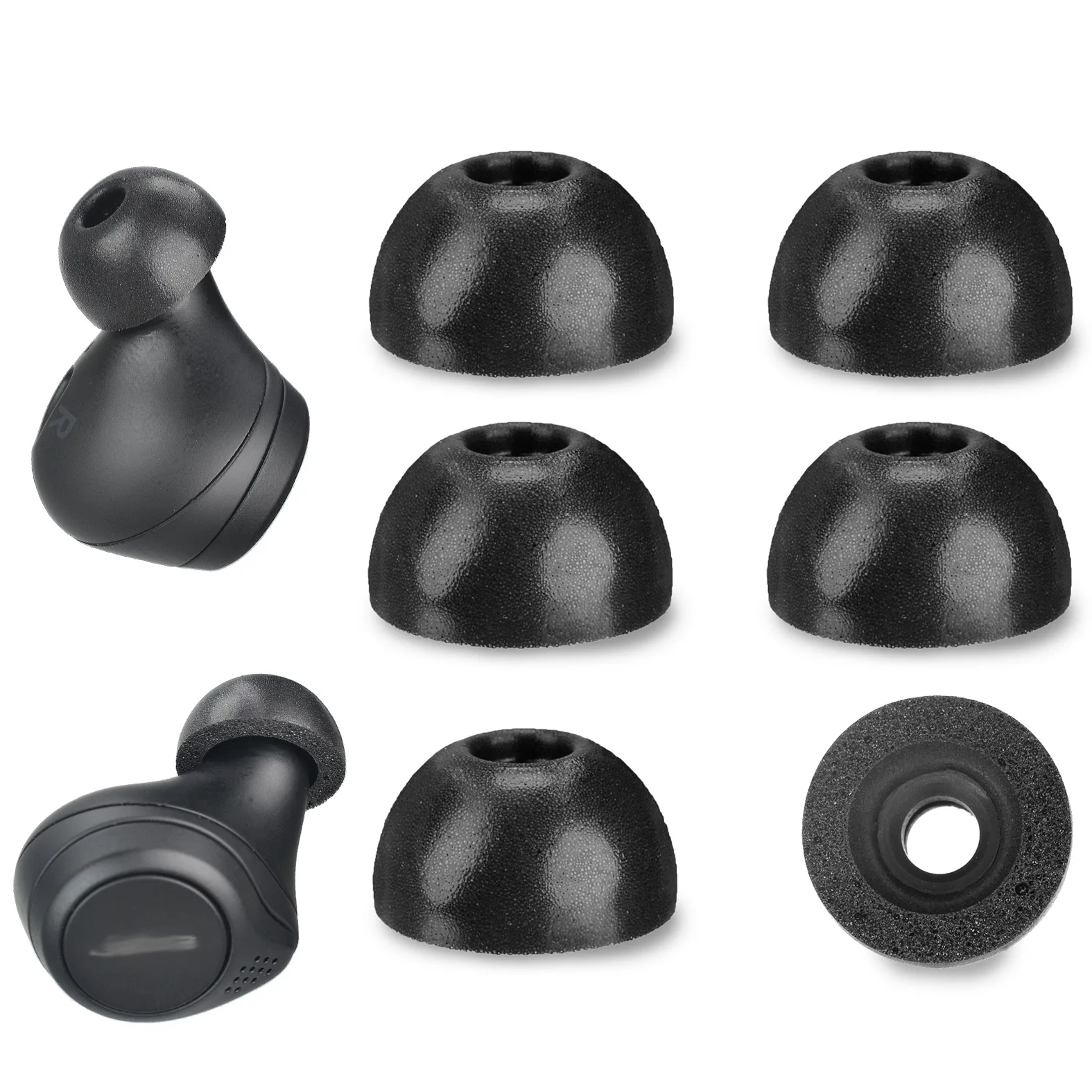 Espuma de memória eartips para jabra elite 75t/ 65t/ativo/7 pro/elite 3 fones de ouvido dicas jabra ativo elite verdadeiro sem fio