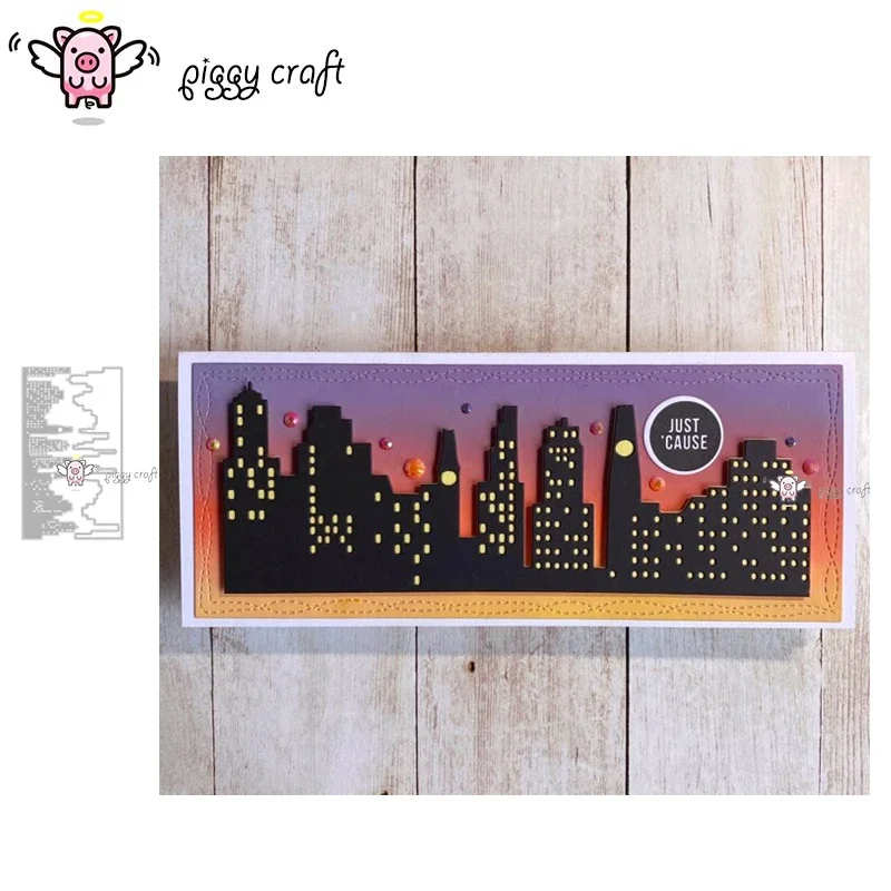 

Металлические вырубные формы Piggy Craft для скрапбукинга: вырубные ножи, трафареты, штампы для создания рамок и узоров