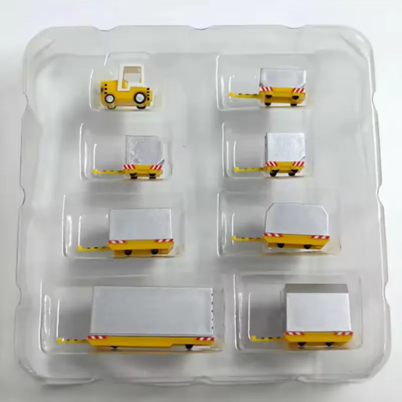 هيربا 1:200 مقياس 557825 المطار الأرض التعامل مع الحاويات مقطورة نموذج مجموعة ثابتة زينت عطلة اللعب هدية تذكارية