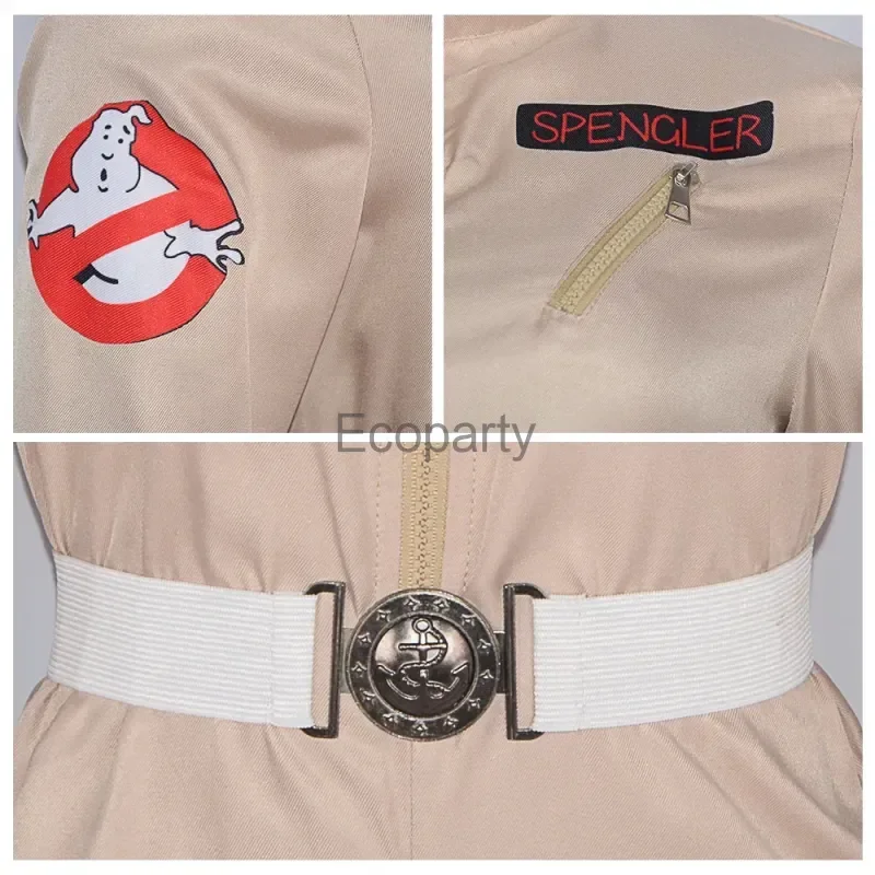 Nieuwe Vrouwen Ghost Busters Cosplay Kostuum Volwassen Fantasia Uniform Jumpsuits Pak Vrouwelijke Halloween Carnaval Feest Outfits