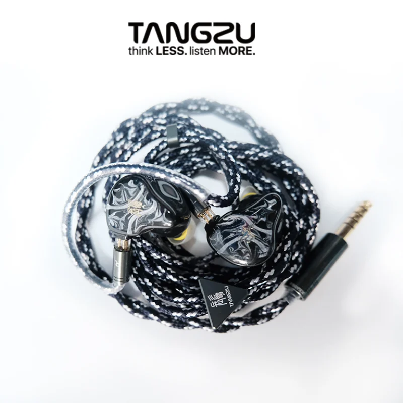 TANGZU BAJIE 1DD + 4BA +1EST +CPBC HiFi Earphone Monitor IEM for Audiophiles Musicians with 4.4MM Balance Vorfex Cable