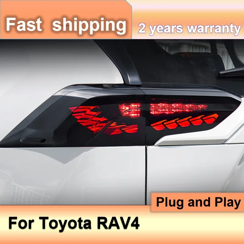 

Автомобильные аксессуары для Toyota RAV4, задний фонарь 2019-2021, задние фонари RAV4, задние DRL, противотуманные фары, указатель поворота, задний ход