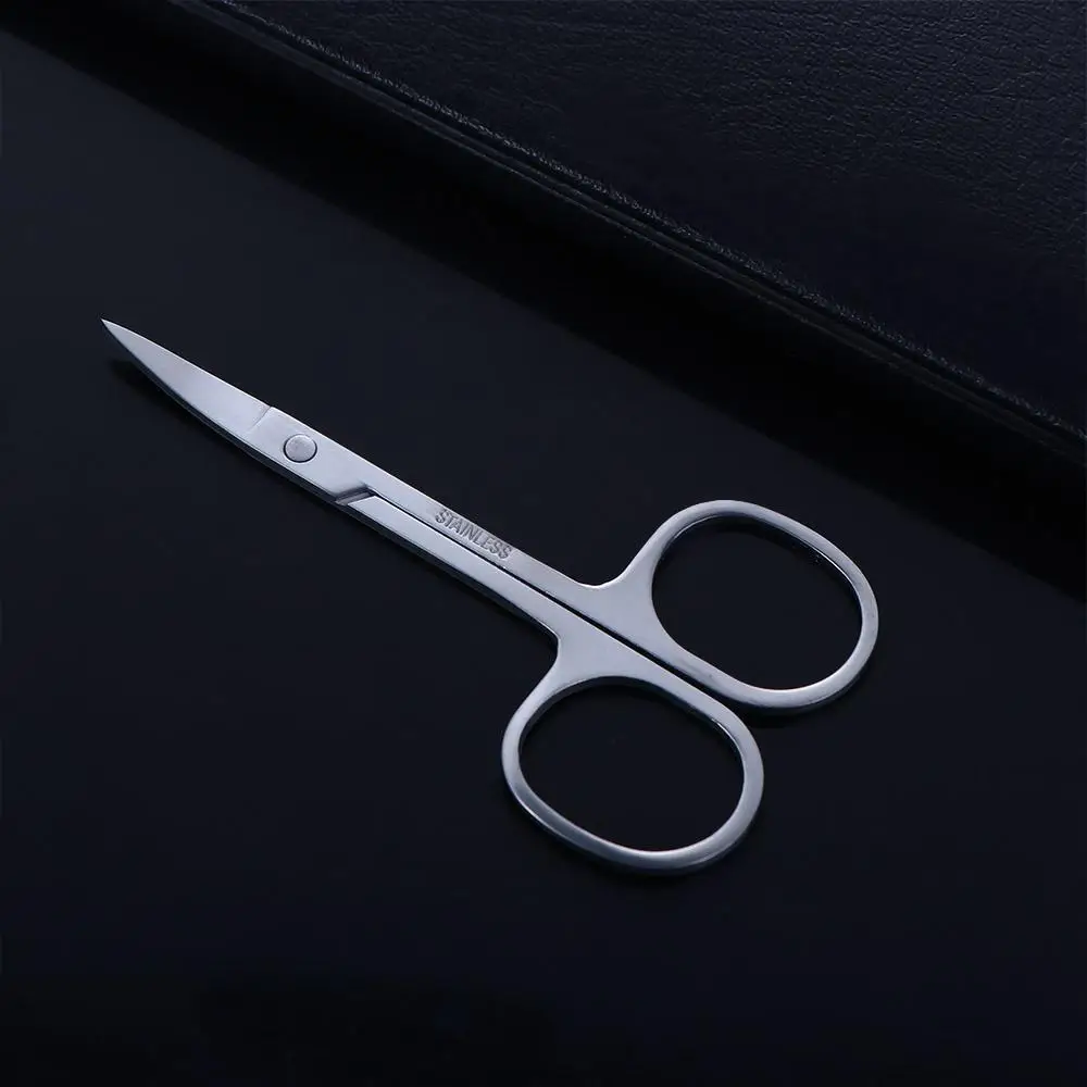 Silver Stainless Steel Beauty Tool Makeup Scissors Face Hair Removal Nose Trimmer Eyebrow Scissors