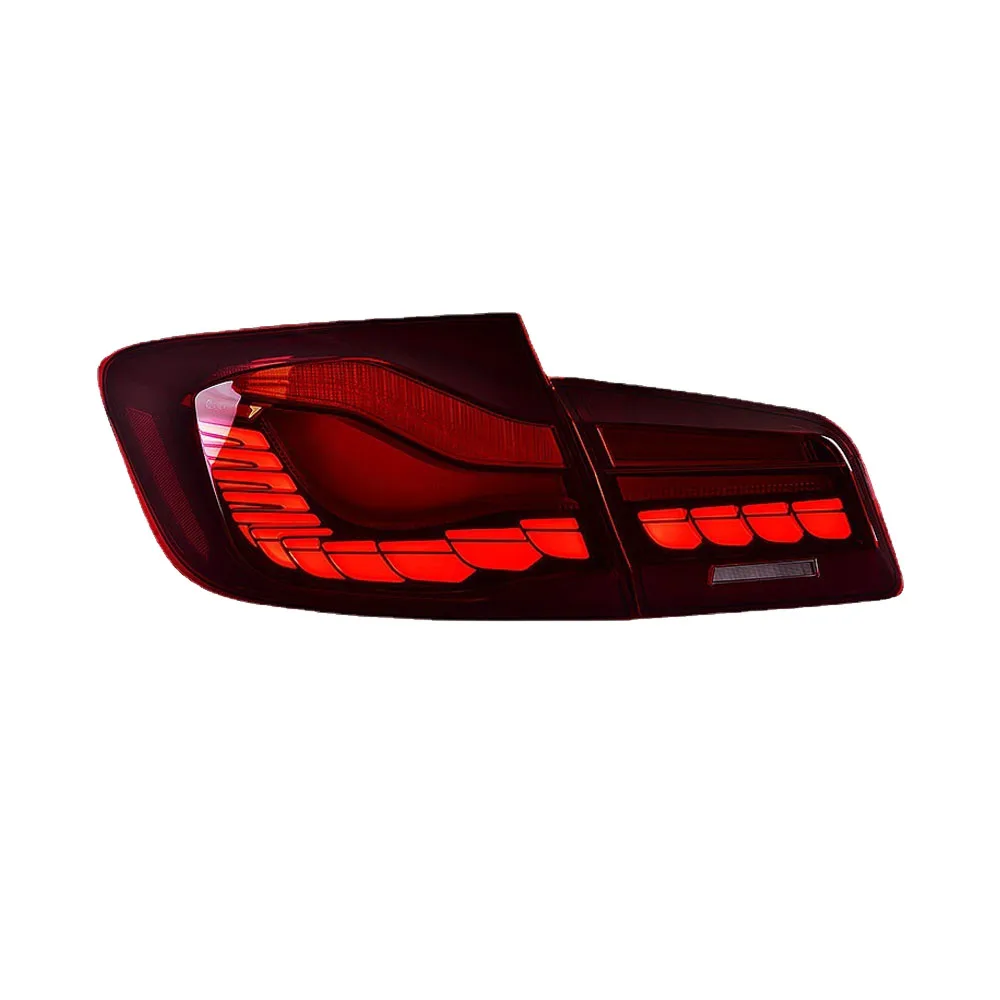 Taillight For 2010-2017 BMW 5 Series F10 F18 Dragon Scale LED Tail Light Assembly Modification With Dynamic Scanning Flow Light