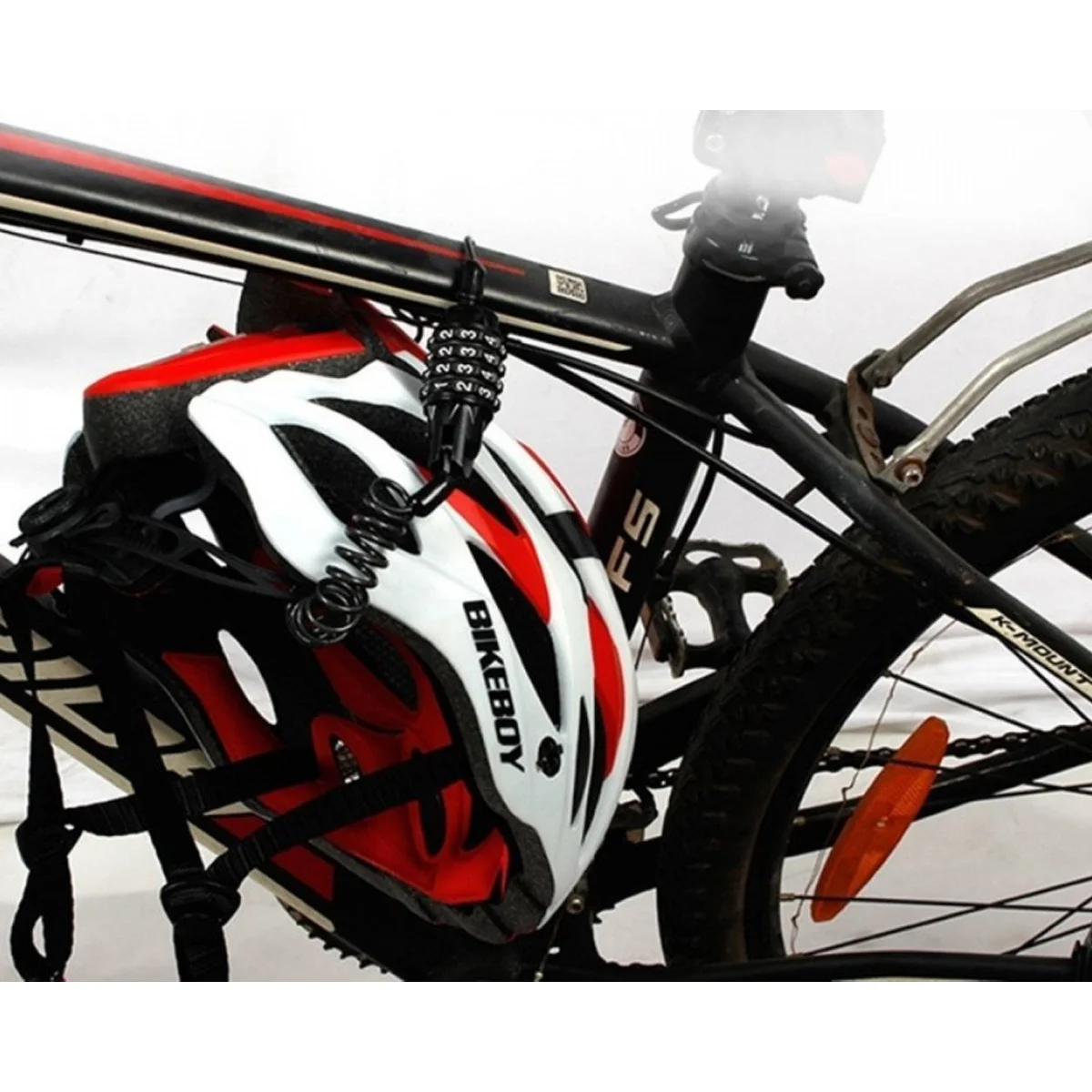 

1Pcs Metal Bike Lock 4 Digit Password Anti-Theft Durable Practical Strong Tooth-Shaped Insert Compact Portable for Bicycles