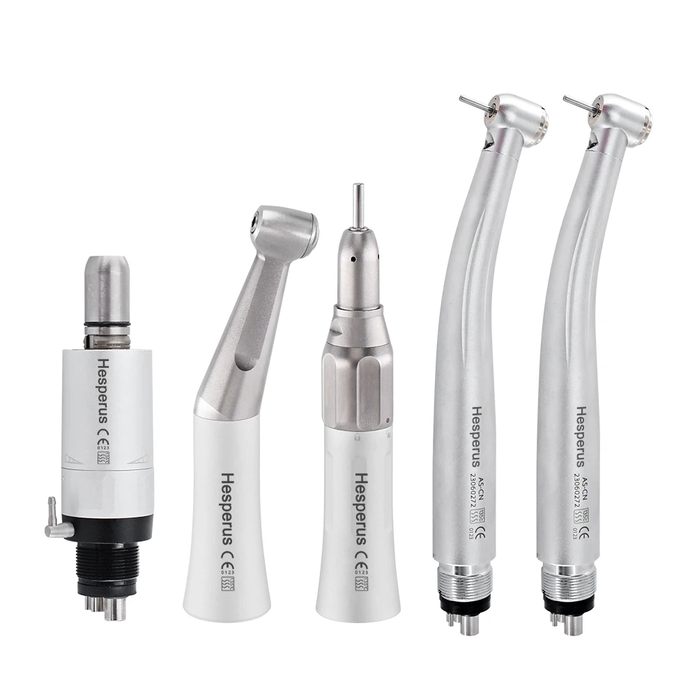 2/4 Hole Dent al Student Handpiece sets Dentist 2 MAX LED High Speed And FX Low Speed Handpiece Kits den tistry Lab tools