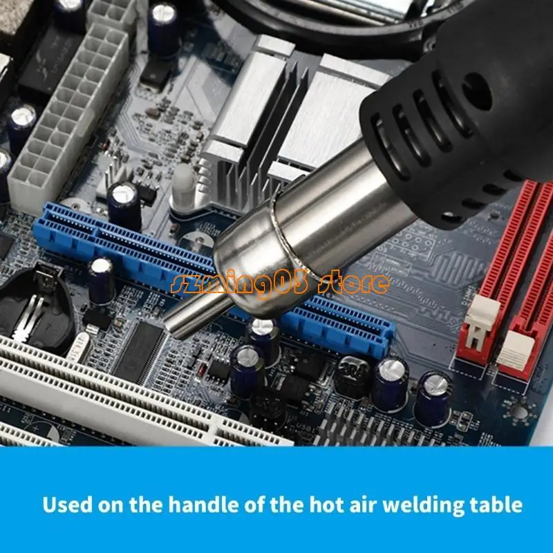 H9ec 3pcs مدافع حرارة مدافع الحرارة الدهون الباكسة التحكم في تدفق الهواء 7/8/10 مم 45 درجة من الزوايا المنحنية المنحنية