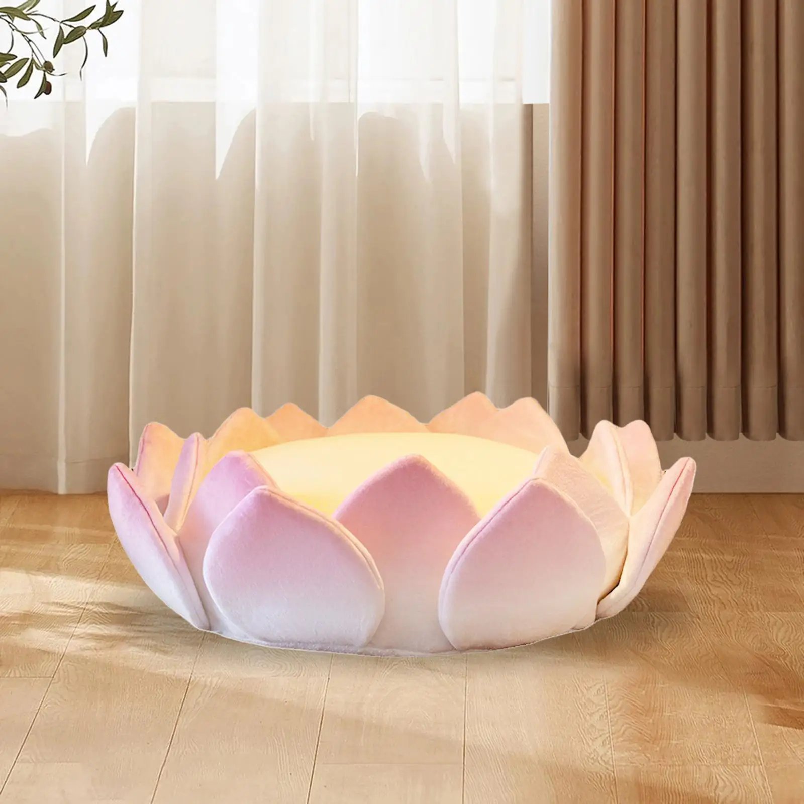 Cojín en forma de flor de loto, almohada de suelo desmontable, Cojín de meditación para asiento de piso, sofá de fiesta, sentado, Yoga