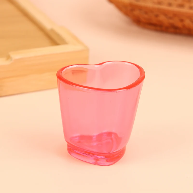 Tasse à bière en forme de cœur, verre à vin en plastique, mini tasse à whisky pour fête, ustensiles de bar, cuisine, salle à manger, bar, décoration de jardin à la maison, 1PC