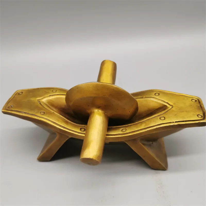 

Antiqued brass medicine grinder, copperware collection, home decoration, creative gift, craft item