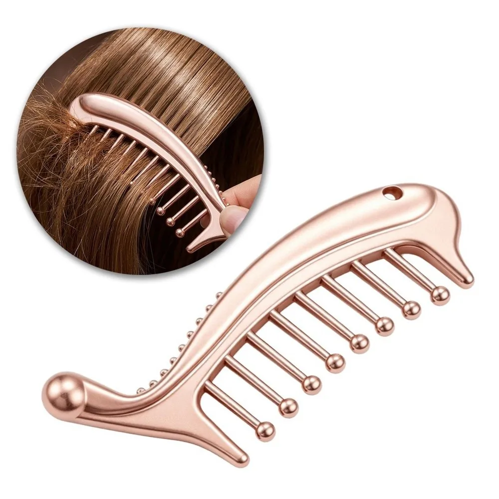 Portable Manual Head Massager Upgrade Version Deep Relaxation Massage Comb Alloy Trigger Point Massager Tool Facial Massage
