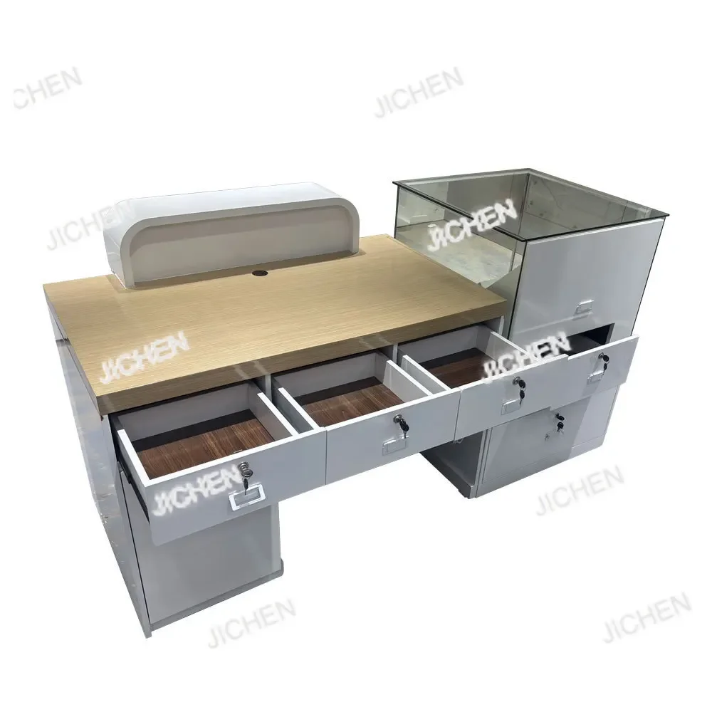 

JC General counter sales cabinet table bar glass instant opening cabinet scratch cabinet wood