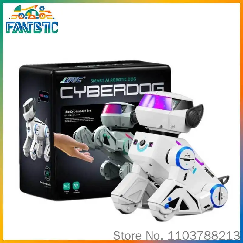 Jjrc Cyber Stunt Mechanical Dog Ai Intelligent Voice Interaction Remote Control Cool Light Show Programmable Robot Toy