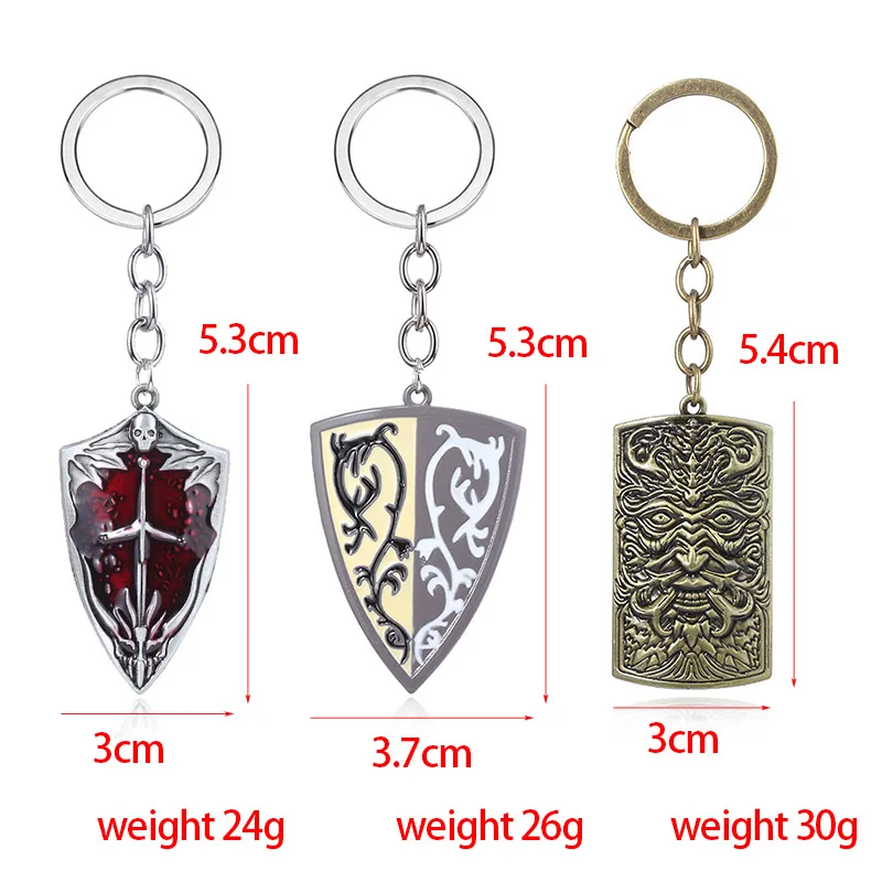 Dark Souls 3 Hammer Keychain Executioner Smough Melee Weapon Model Retro Keychain Men Car Cospaly Props Metal Souvenir Gift