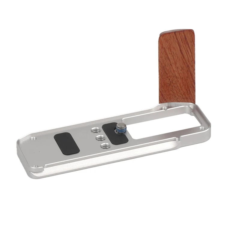 

For Fuji XM5 L-Type Camera Wooden Handle Arca Swiss Quick Release L Plate Compatible Tripod Mount B